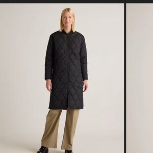 Quince Featherless Quilted Puffer Long Coat  XL